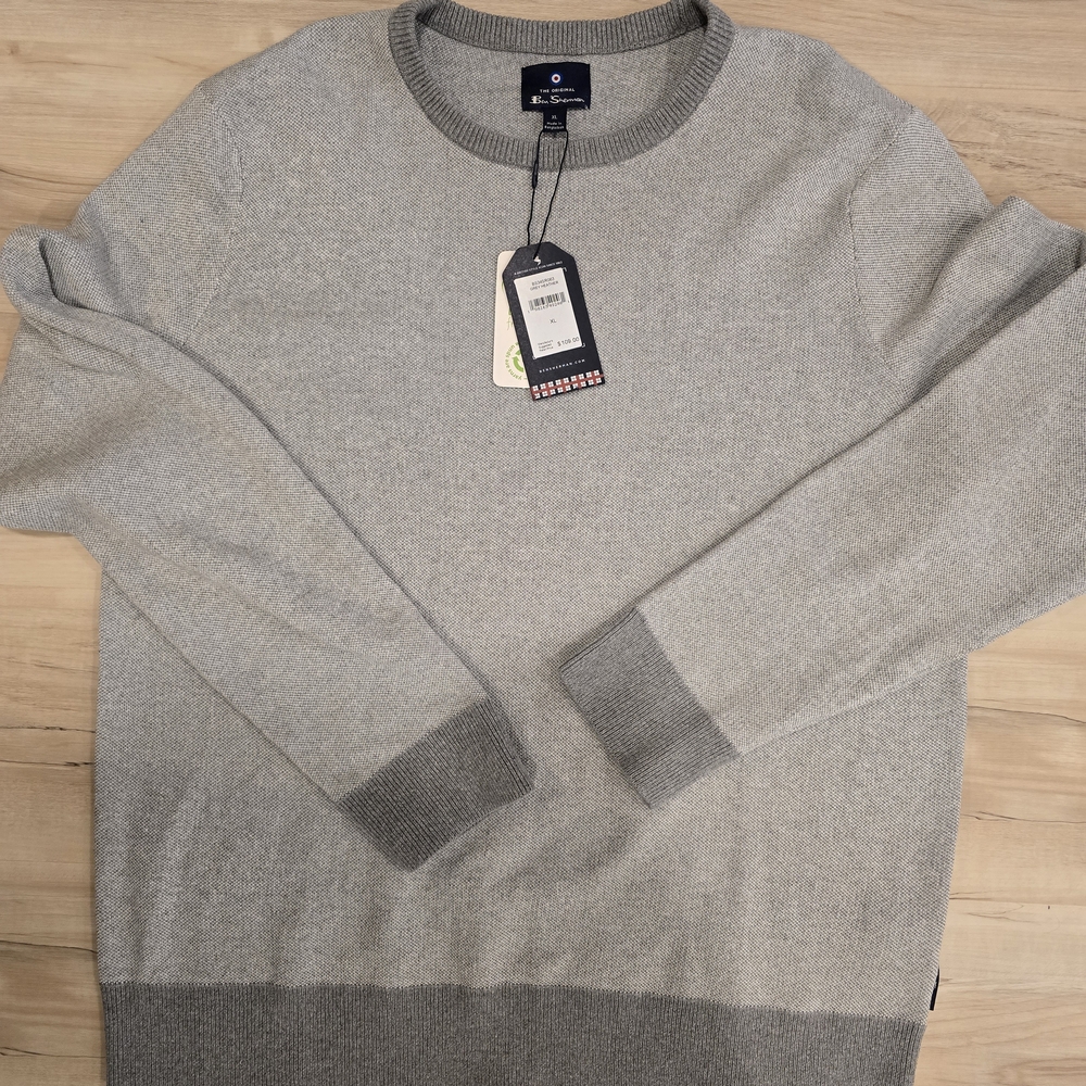 Ben Sherman Men's Grey Crewneck Sweater
